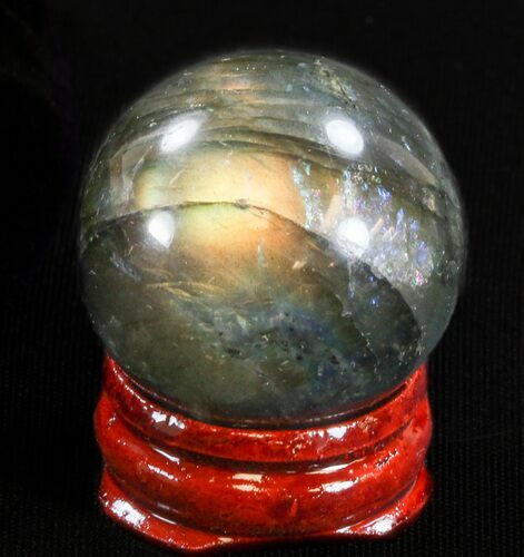 Flashy Labradorite Sphere - Great Color Play #37681